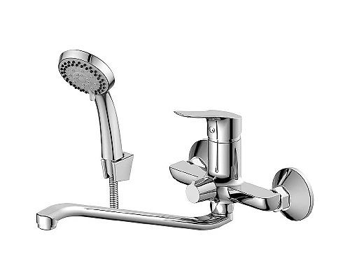 Купить Смеситель для ванны Rossinka RS29-34 универсальный Хром в магазине сантехники Santeh-Crystal.ru