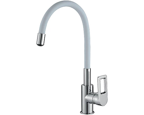 Купить Смеситель для кухни Rossinka Z35-35U-White Белый Хром в магазине сантехники Santeh-Crystal.ru