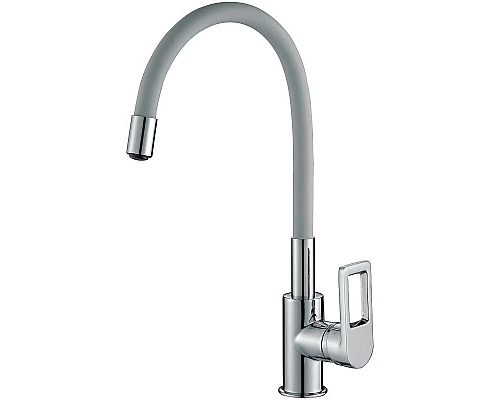 Приобрести Смеситель для кухни Rossinka Z35-35U-Gray Серый Хром в магазине сантехники Santeh-Crystal.ru