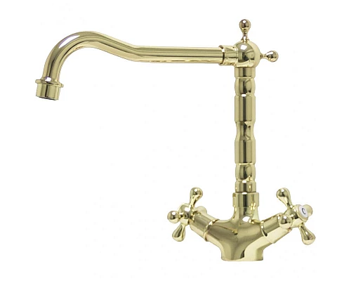 Заказать Смеситель для кухни Seaman Barcelone SSL-5079-SL Светлое золото в магазине сантехники Santeh-Crystal.ru