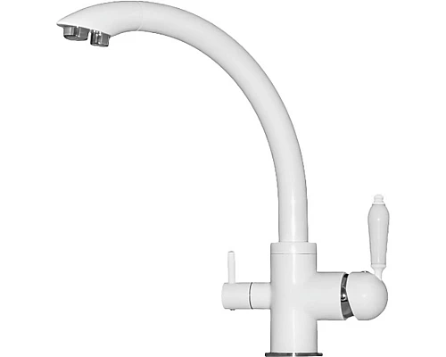 Купить Смеситель для кухни Seaman Barcelone SSL-5382-SG Белый в магазине сантехники Santeh-Crystal.ru