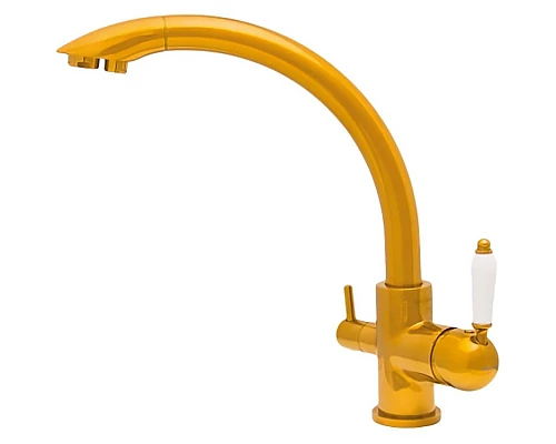 Купить Смеситель для кухни Seaman Barcelone SSL-5382-SP Золото в магазине сантехники Santeh-Crystal.ru