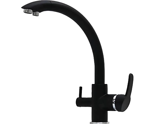 Приобрести Смеситель для кухни Seaman Barcelone SSL-5382-NM Черный в магазине сантехники Santeh-Crystal.ru