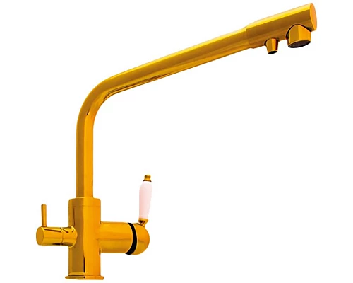 Заказать Смеситель для кухни Seaman Barcelone SSL-5384-SP Золото в магазине сантехники Santeh-Crystal.ru