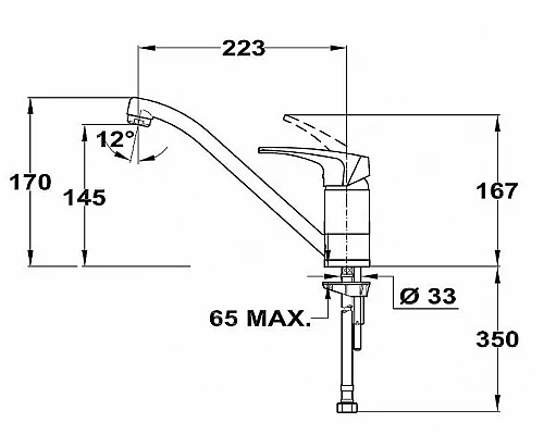 Заказать Смеситель для кухни Teka Deia 409136210 Хром в магазине сантехники Santeh-Crystal.ru