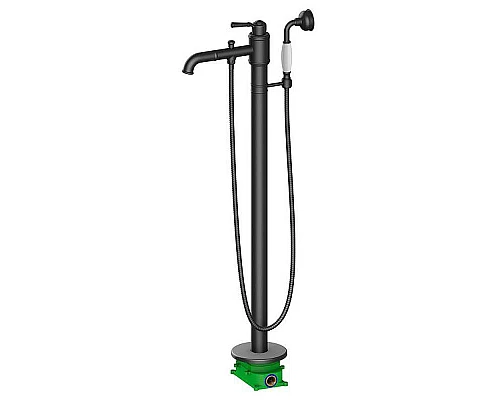 Приобрести Смеситель для ванны Timo Arisa 5300/03Y-CR Черный в магазине сантехники Santeh-Crystal.ru