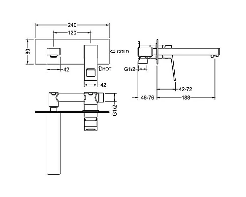 Приобрести Смеситель для раковины Timo Briana 7171/17SM Золото матовое в магазине сантехники Santeh-Crystal.ru