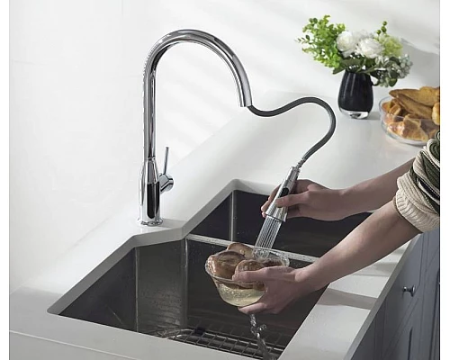 Приобрести Смеситель для кухни Timo Saona 2336/00FL Хром в магазине сантехники Santeh-Crystal.ru