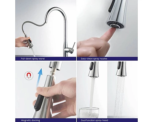 Приобрести Смеситель для кухни Timo Saona 2336/00FL Хром в магазине сантехники Santeh-Crystal.ru