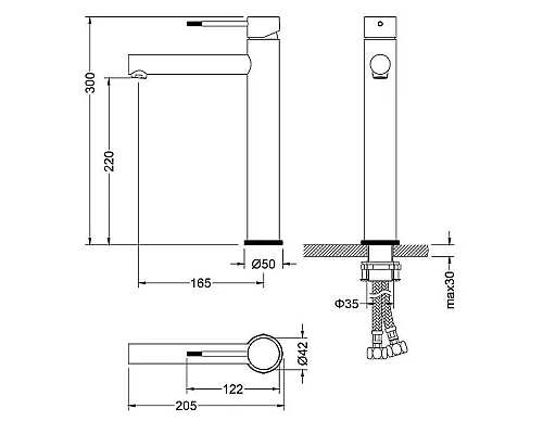 Заказать Смеситель для раковины Timo Saona 2311/17F Золото матовое в магазине сантехники Santeh-Crystal.ru