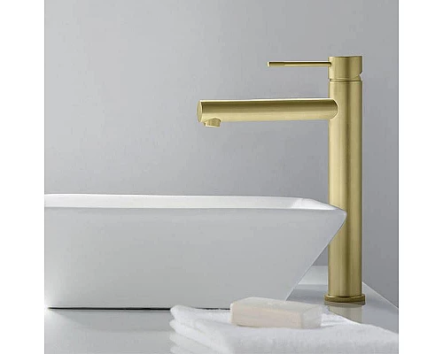 Заказать Смеситель для раковины Timo Saona 2311/17F Золото матовое в магазине сантехники Santeh-Crystal.ru