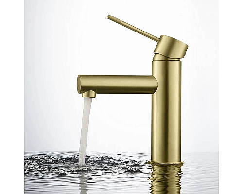 Приобрести Смеситель для раковины Timo Saona 2361/17F Золото матовое в магазине сантехники Santeh-Crystal.ru