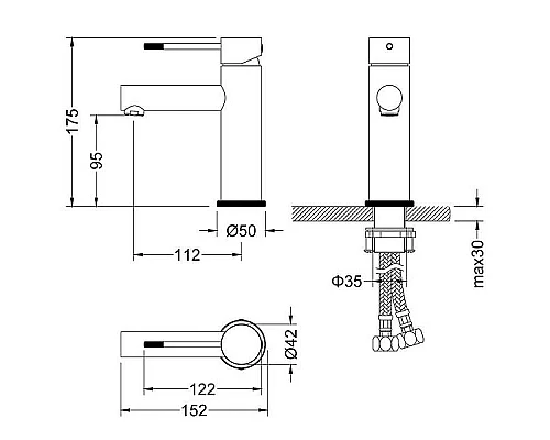 Приобрести Смеситель для раковины Timo Saona 2361/17F Золото матовое в магазине сантехники Santeh-Crystal.ru