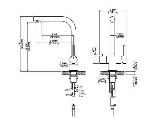 Приобрести Смеситель для кухни Timo Saona 2356/17FL Золото матовое в магазине сантехники Santeh-Crystal.ru