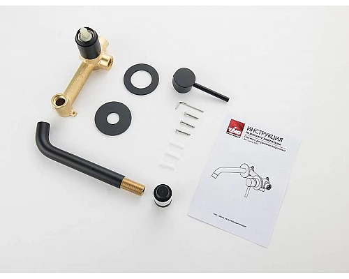 Купить Смеситель для раковины Timo Saona 2372/03SM Черный в магазине сантехники Santeh-Crystal.ru