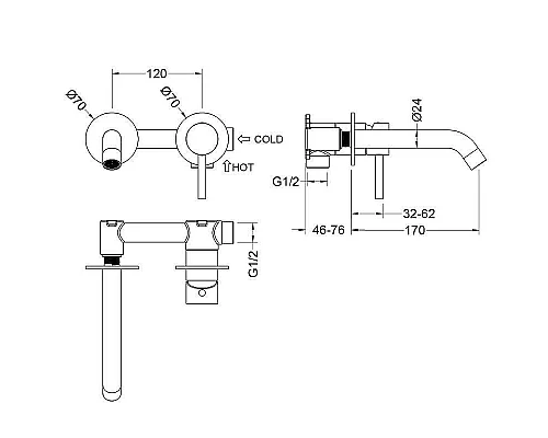 Приобрести Смеситель для раковины Timo Saona 2372/17SM Золото матовое в магазине сантехники Santeh-Crystal.ru