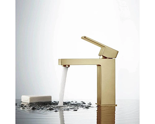 Заказать Смеситель для раковины Timo Selene 2061/17F Золото матовое в магазине сантехники Santeh-Crystal.ru