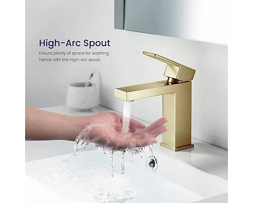 Заказать Смеситель для раковины Timo Selene 2061/17F Золото матовое в магазине сантехники Santeh-Crystal.ru