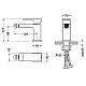 Приобрести Смеситель для биде Timo Selene 2062/03F Черный в магазине сантехники Santeh-Crystal.ru