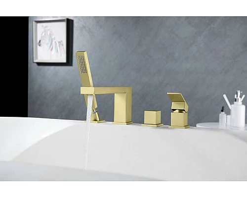 Заказать Смеситель на борт ванны Timo Selene 2130/17Y Золото матовое в магазине сантехники Santeh-Crystal.ru