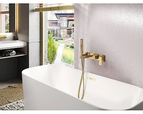 Купить Смеситель для ванны Timo Selene 2014/17YSM Золото матовое в магазине сантехники Santeh-Crystal.ru