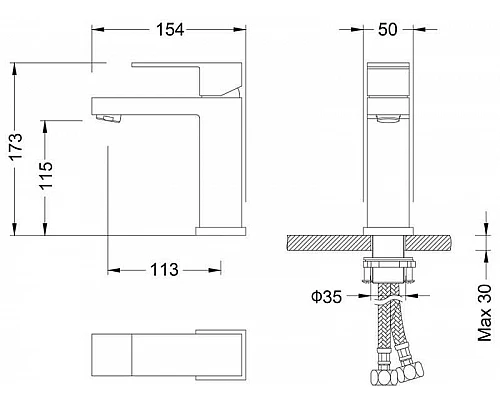 Приобрести Смеситель для раковины Timo Selene 2061/00F Хром в магазине сантехники Santeh-Crystal.ru
