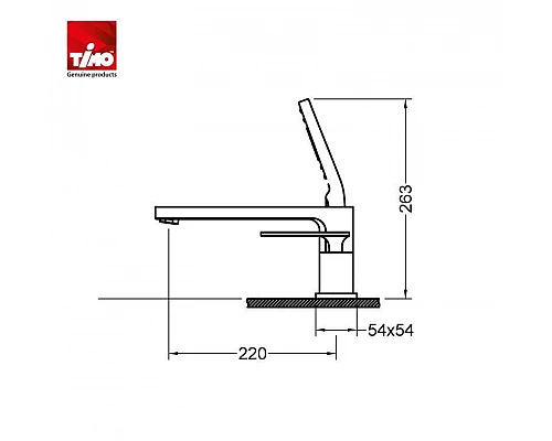 Приобрести Смеситель на борт ванны Timo Torne 4330/00-16Y Хром Белый в магазине сантехники Santeh-Crystal.ru