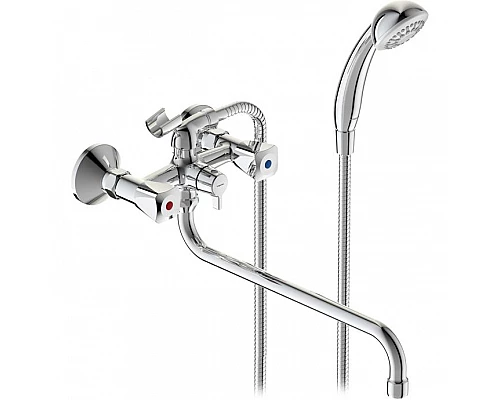 Заказать Смеситель для ванны Vidima Practic BA343AA универсальный Хром в магазине сантехники Santeh-Crystal.ru