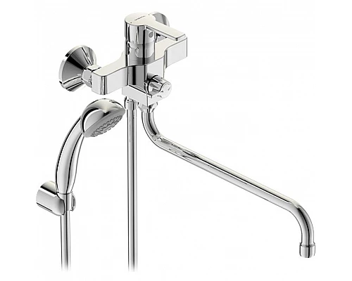 Заказать Смеситель для ванны Vidima Uno BA240AA универсальный Хром в магазине сантехники Santeh-Crystal.ru
