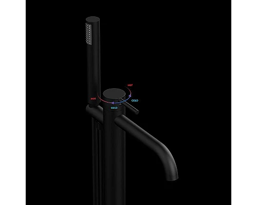 Купить Смеситель для ванны Vincea Desire VTF-1DMB Черный матовый в магазине сантехники Santeh-Crystal.ru