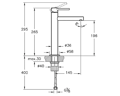 Приобрести Смеситель для раковины Vitra Origin A4255726 Медный в магазине сантехники Santeh-Crystal.ru
