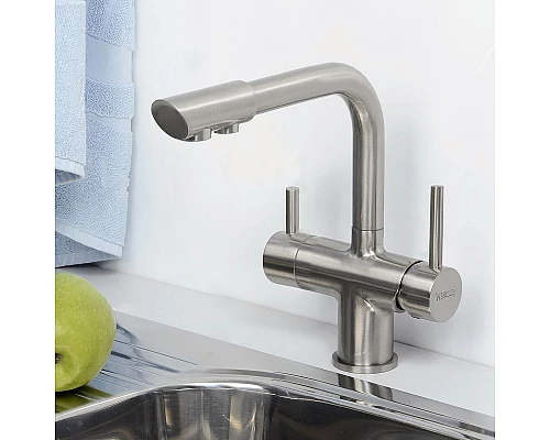 Приобрести Смеситель для кухни WasserKRAFT A8027 Никель в магазине сантехники Santeh-Crystal.ru