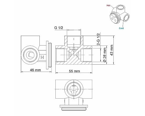 Купить Смеситель для раковины WasserKRAFT A15513 Хром в магазине сантехники Santeh-Crystal.ru