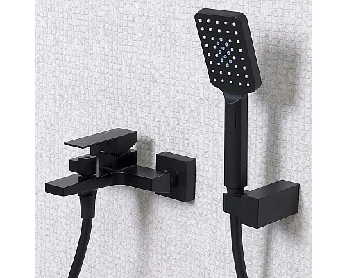 Купить Смеситель для ванны WasserKRAFT Abens 2001 Чёрный матовый в магазине сантехники Santeh-Crystal.ru