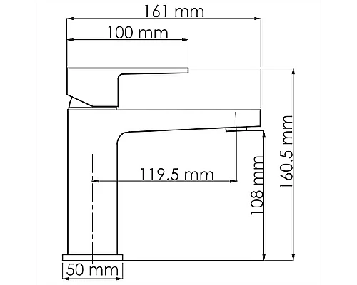 Купить Смеситель для раковины WasserKRAFT Abens 2003 Чёрный матовый в магазине сантехники Santeh-Crystal.ru