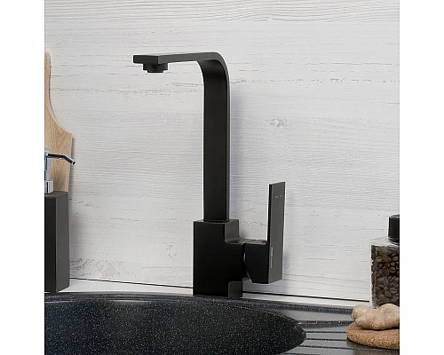 Приобрести Смеситель для кухни WasserKRAFT Abens 2007 Чёрный матовый в магазине сантехники Santeh-Crystal.ru