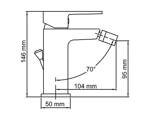 Приобрести Смеситель для биде WasserKRAFT Abens 2006 Черный матовый в магазине сантехники Santeh-Crystal.ru
