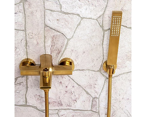 Купить Смеситель для ванны WasserKRAFT Aisch 5501 Золото матовое в магазине сантехники Santeh-Crystal.ru