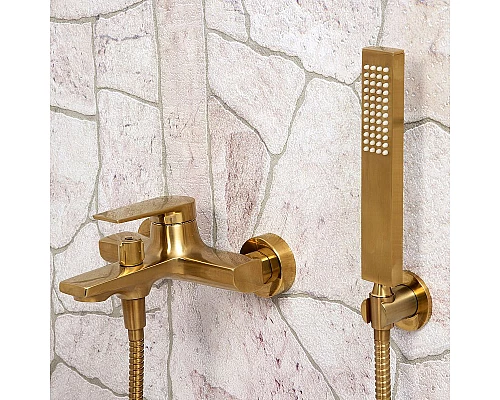 Купить Смеситель для ванны WasserKRAFT Aisch 5501 Золото матовое в магазине сантехники Santeh-Crystal.ru
