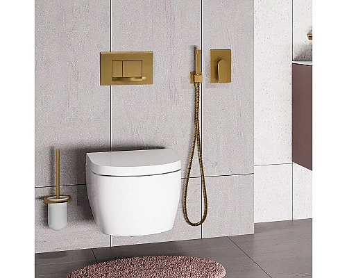 Приобрести Смеситель для душа WasserKRAFT Aisch 5551 Золото матовое в магазине сантехники Santeh-Crystal.ru