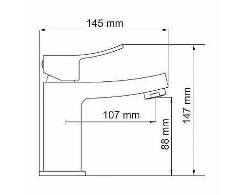Купить Смеситель для раковины WasserKRAFT Aller 1064 Хром в магазине сантехники Santeh-Crystal.ru