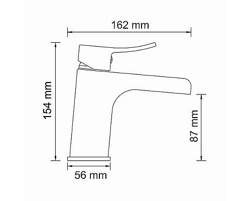 Купить Смеситель для раковины WasserKRAFT Aller 1069 Хром в магазине сантехники Santeh-Crystal.ru
