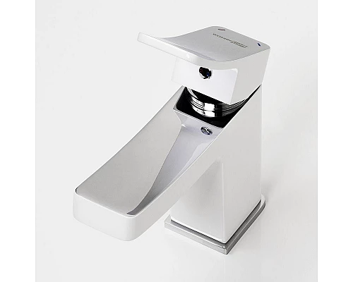 Заказать Смеситель для раковины WasserKRAFT Aller 1063W Белый Хром в магазине сантехники Santeh-Crystal.ru