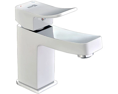 Заказать Смеситель для раковины WasserKRAFT Aller 1063W Белый Хром в магазине сантехники Santeh-Crystal.ru