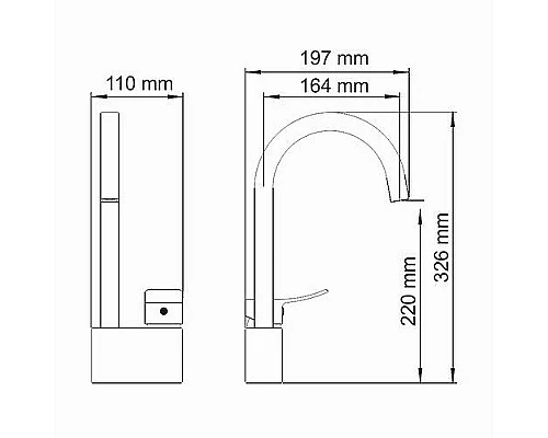 Заказать Смеситель для кухни WasserKRAFT Aller 1067W Белый Хром в магазине сантехники Santeh-Crystal.ru
