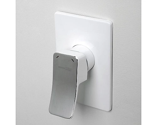 Приобрести Смеситель для душа WasserKRAFT Aller 10651W Белый Хром в магазине сантехники Santeh-Crystal.ru