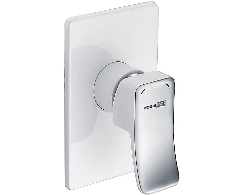 Приобрести Смеситель для душа WasserKRAFT Aller 10651W Белый Хром в магазине сантехники Santeh-Crystal.ru