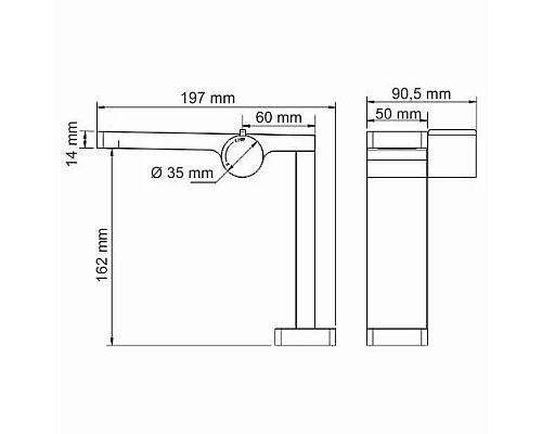 Купить Смеситель для раковины WasserKRAFT Alme 1510 Хром в магазине сантехники Santeh-Crystal.ru