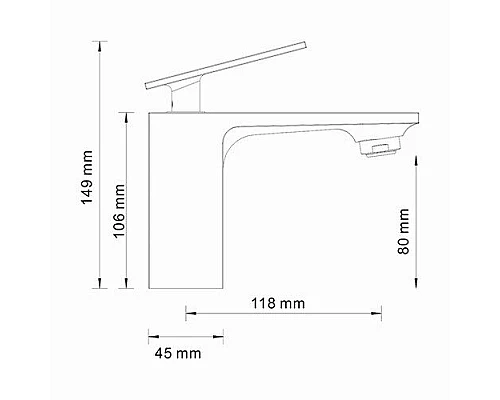Купить Смеситель для раковины WasserKRAFT Alme 1503 Хром в магазине сантехники Santeh-Crystal.ru