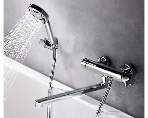Приобрести Смеситель для ванны WasserKRAFT Berkel 4802L универсальный Хром в магазине сантехники Santeh-Crystal.ru